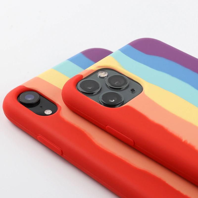 Rainbow Soft Silicone Case for iPhone 11 All Series