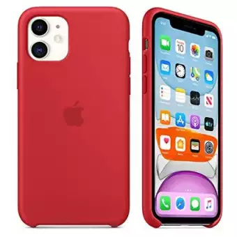 Liquid Silicone Back Cover For iPhone 11