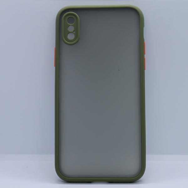 Smoke Silicon Camera Close Case For iPhone X/XS Buy 1 Get 1 Free