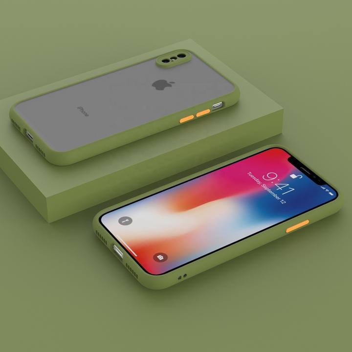 Smoke Silicon Camera Close Case For iPhone X/XS