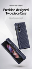 Load image into Gallery viewer, Luxury Woven Leather Pattern Premium Case Galaxy Fold 3 / Fold 4
