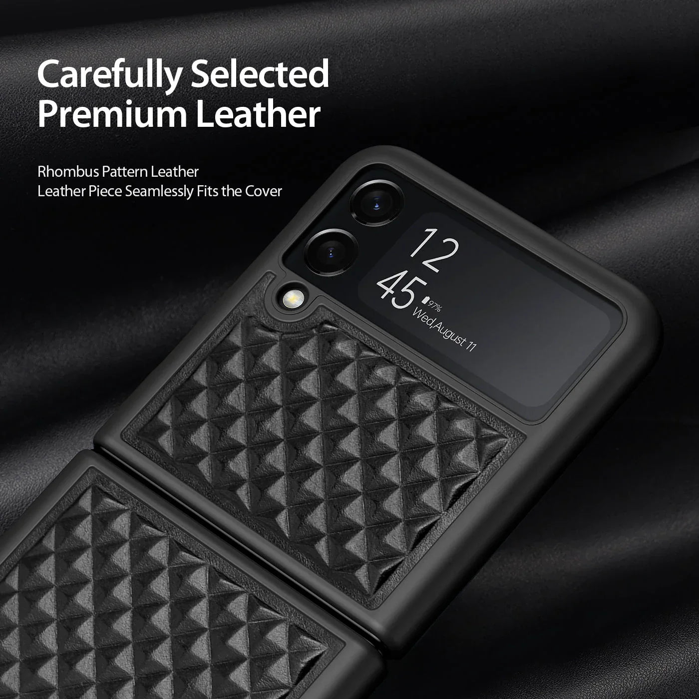 Luxury Woven Pattern Premium Case Galaxy Flip 3 / Flip 4