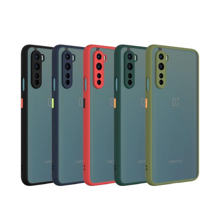 Smoke Sili-Fiber Camera Close Case For OnePlus Nord