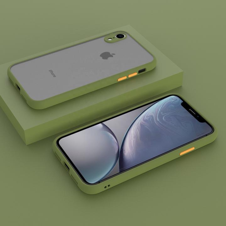 Smoke Silicon Camera Close Case For iPhone XR