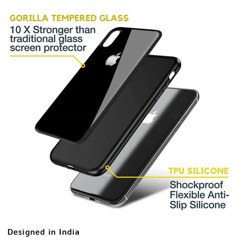 Liquid Silicon Back Tempered Glass Case For iPhone 12 Series