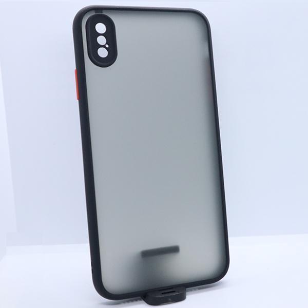 Smoke Sili-Fiber Camera Close Case For iPhone XS Max Buy 1 Get 1 Free