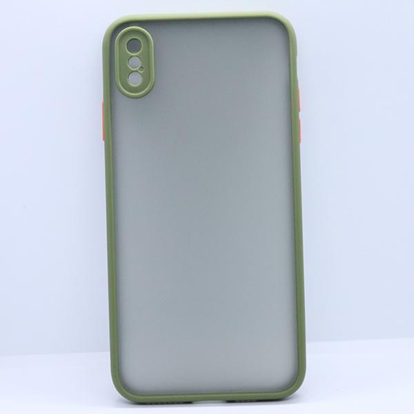 Smoke Sili-Fiber Camera Close Case For iPhone XS Max Buy 1 Get 1 Free