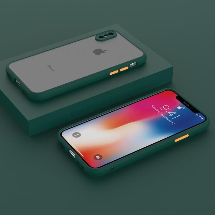 Smoke Silicon Camera Close Case For iPhone X/XS