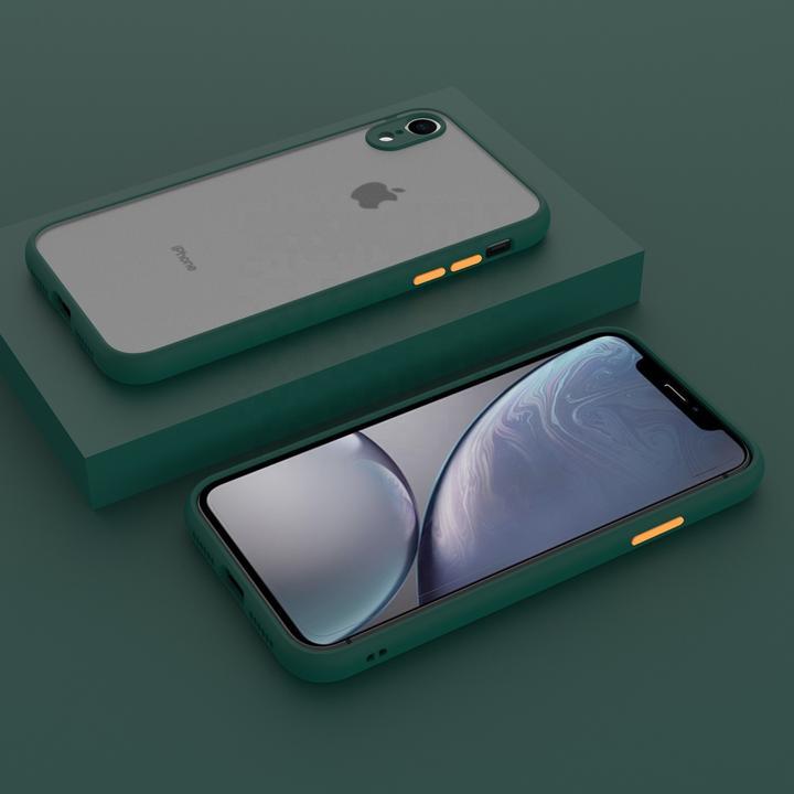 Smoke Silicon Camera Close Case For iPhone XR