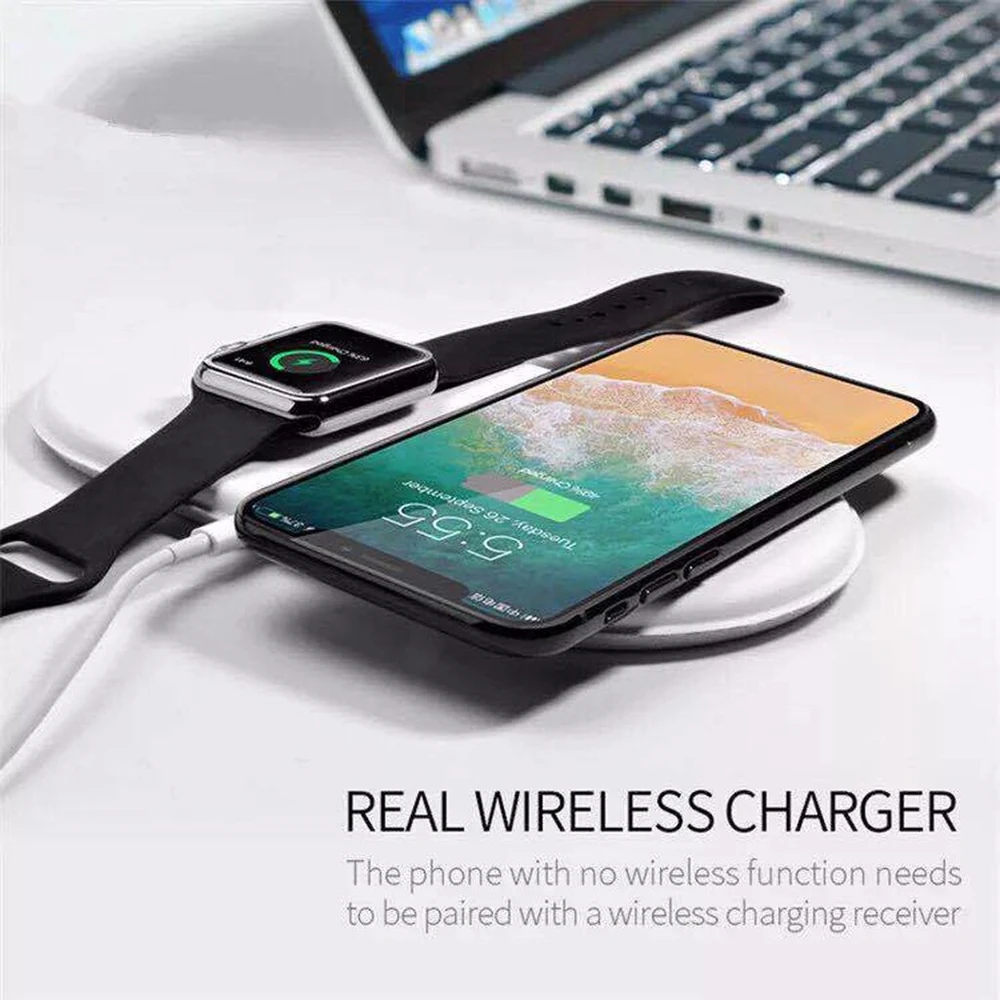 3 In 1 Qi Fast Wireless Charging Pad for Apple Watch, iPhones & Airpod