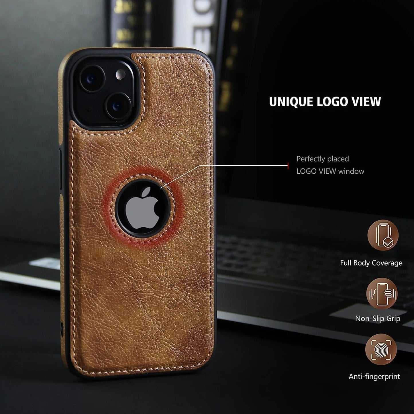 Premium PU Leather Back Case For iPhone 14 | iPhone 14+ | iPhone 14 Pro | iPhone 14 Pro Max