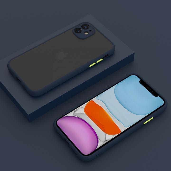 Smoke Sili-Fiber Camera Close Case For iPhone 11