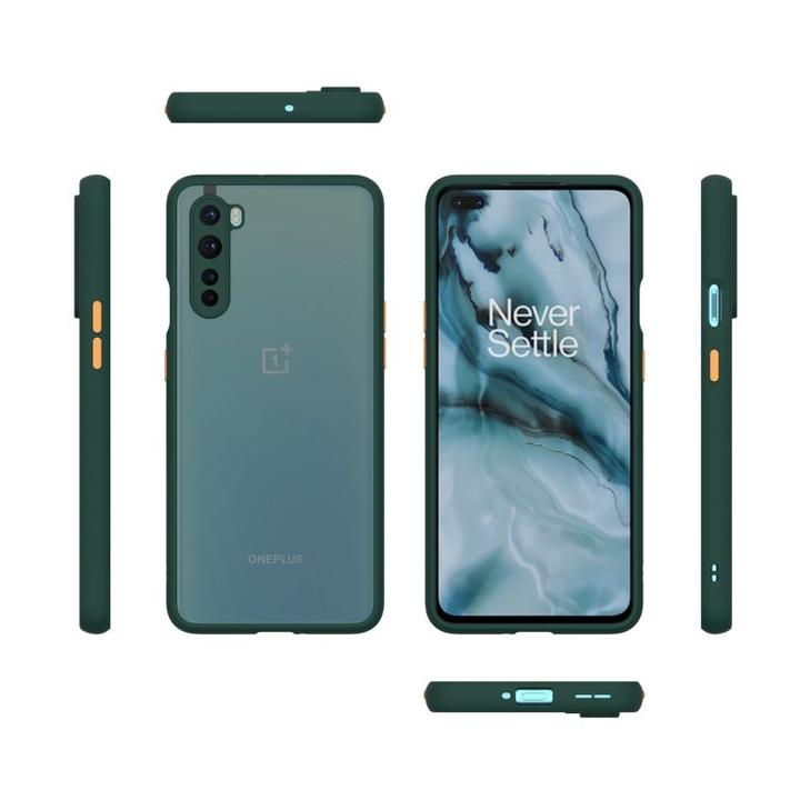 Smoke Sili-Fiber Camera Close Case For OnePlus Nord