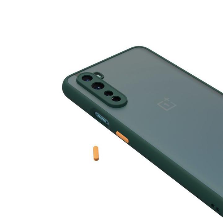 Smoke Sili-Fiber Camera Close Case For OnePlus Nord