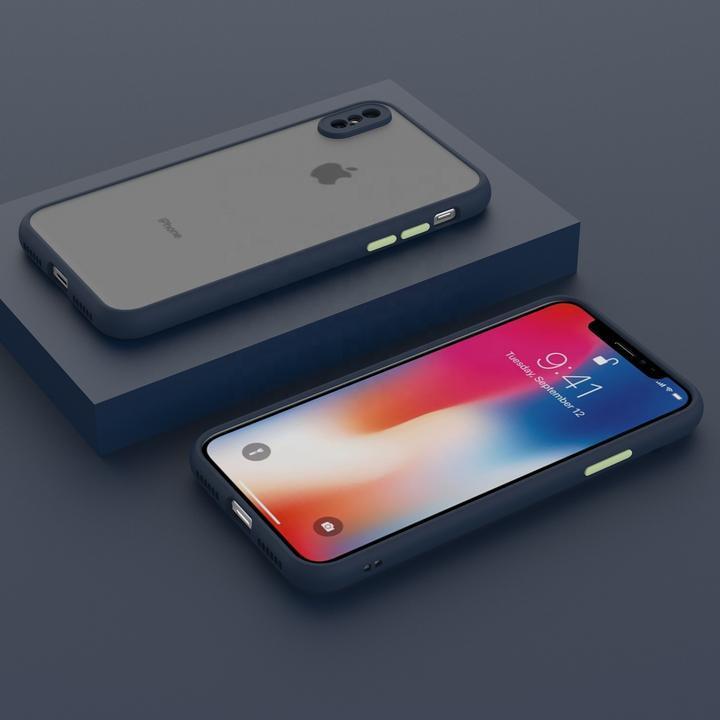 Smoke Silicon Camera Close Case For iPhone X/XS