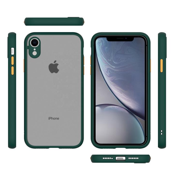 Smoke Silicon Camera Close Case For iPhone XR