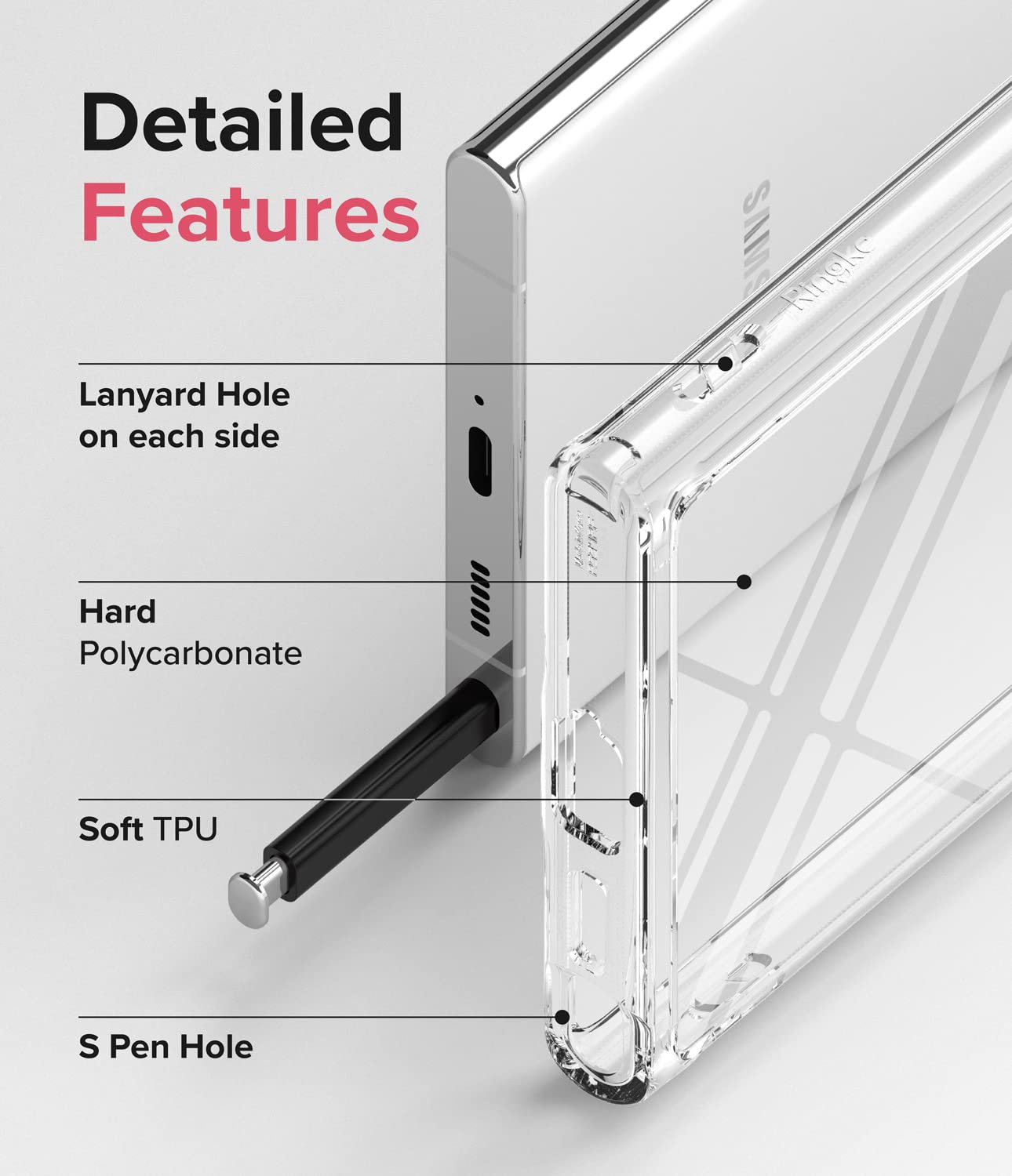 Transparent Crystal Cover For Samsung Galaxy S23 Series