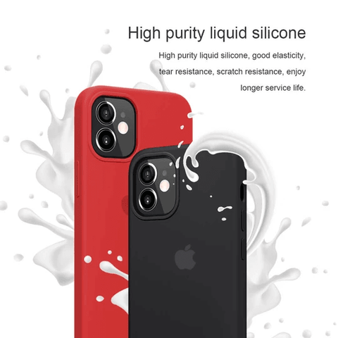 Liquid Silicon Back Cover For iPhone 12 | Mini | 12 Pro | 12 Pro Max