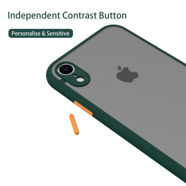 Smoke Silicon Camera Close Case For iPhone XR