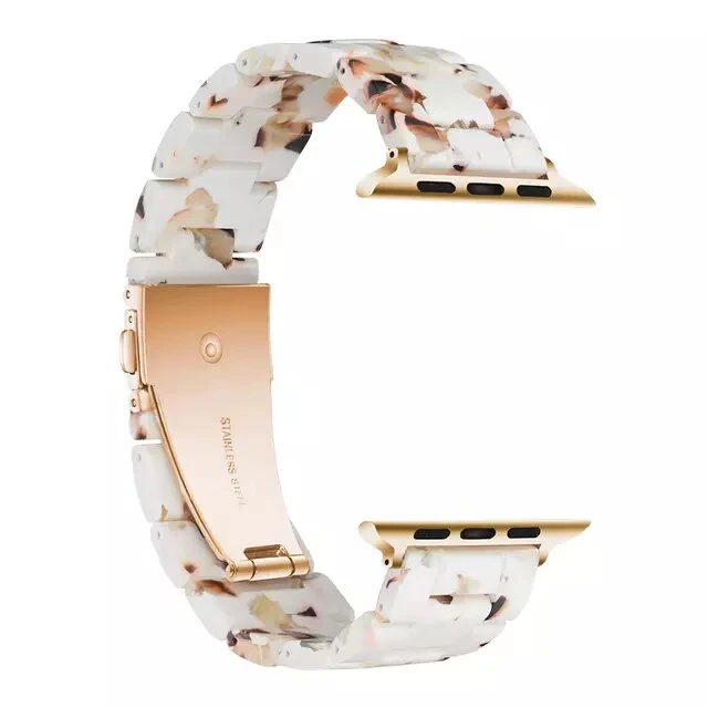 Italian Resin High Quality Strap/Band for Apple Watch Series 6, 5, 4, 3, 2 & 1 (44mm,42mm). ** Apple Watch Not Included