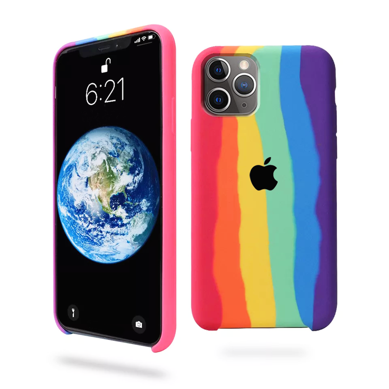 Rainbow Soft Silicone Case for iPhone 11 Pro