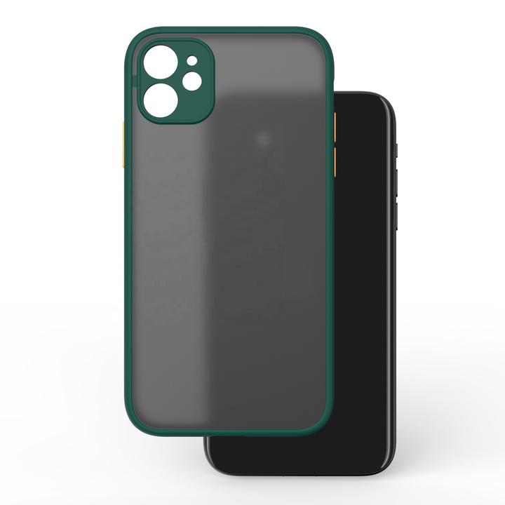 Smoke Sili-Fiber Camera Close Case For iPhone 11