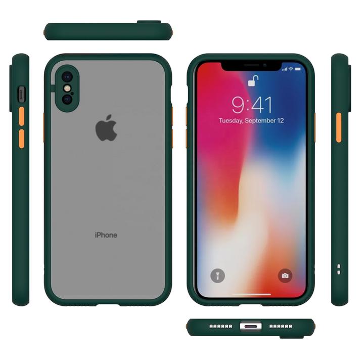 Smoke Silicon Camera Close Case For iPhone X/XS