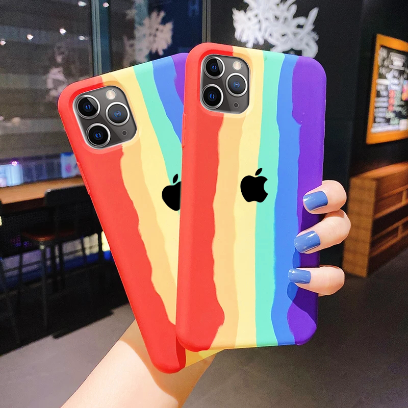 Rainbow Soft Silicone Case for iPhone 11 All Series