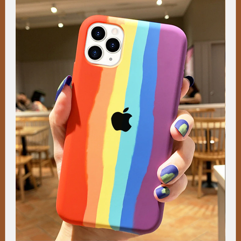 Rainbow Soft Silicone Case for iPhone 11 Pro