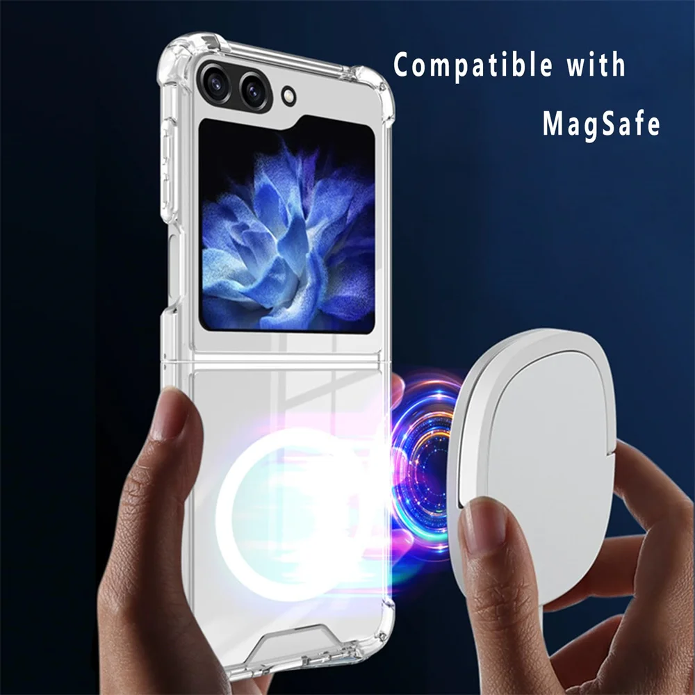 Magnetic MagSafe Case Transparent Cover For Flip 3 / Flip 4