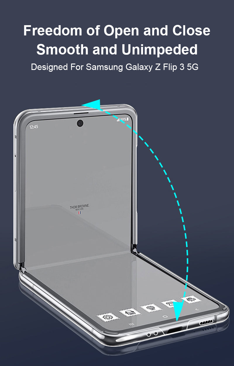 Transparent Clear Case For Samsung Galaxy Z Flip 3