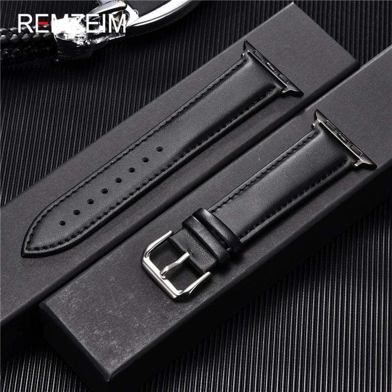 Leather Watch Band for Apple Watch SE 7/6/5/4 42MM / 44MM / 45MM / 49MM