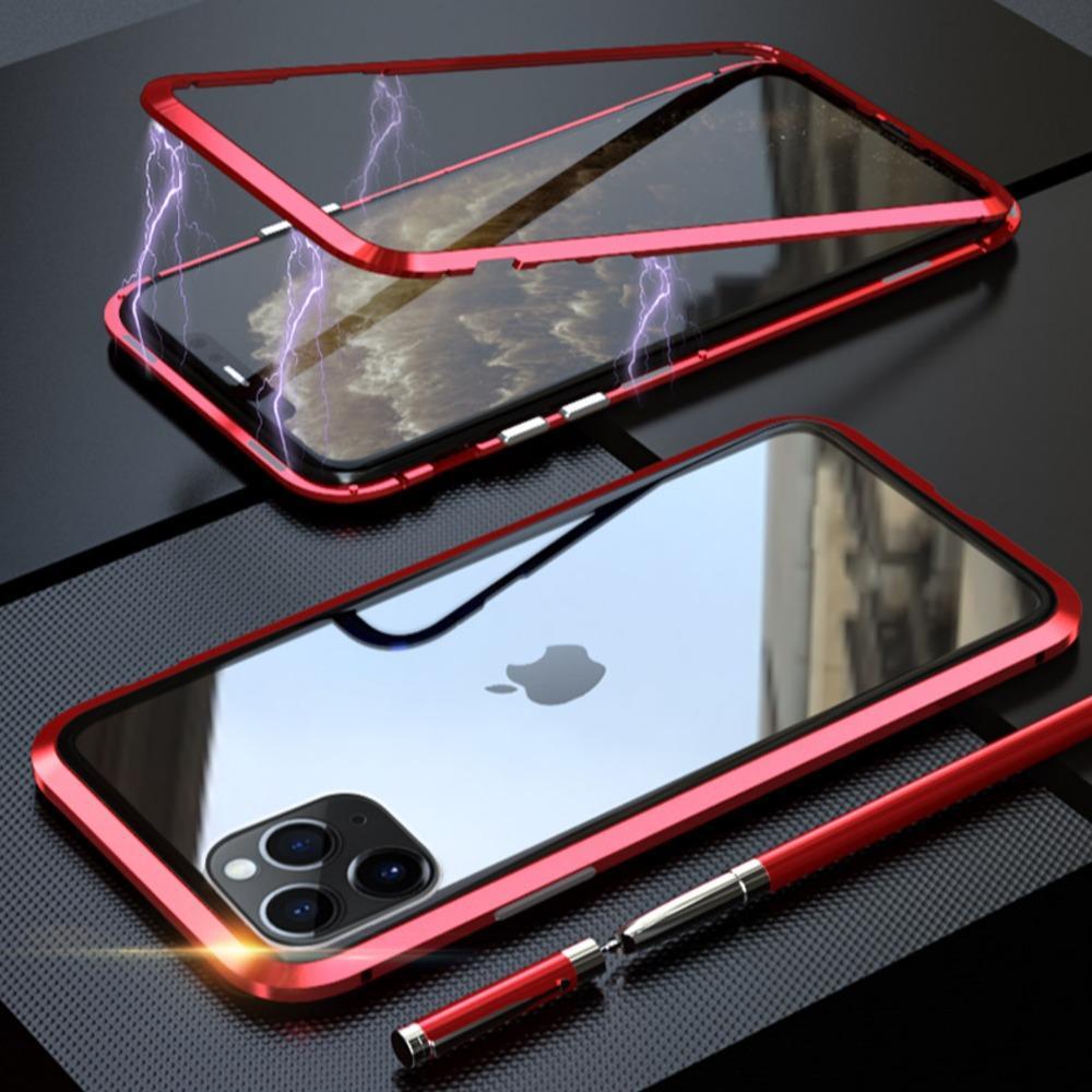 Electronic Auto-Fit Magnetic Glass Case Cover For iPhone 11 Pro