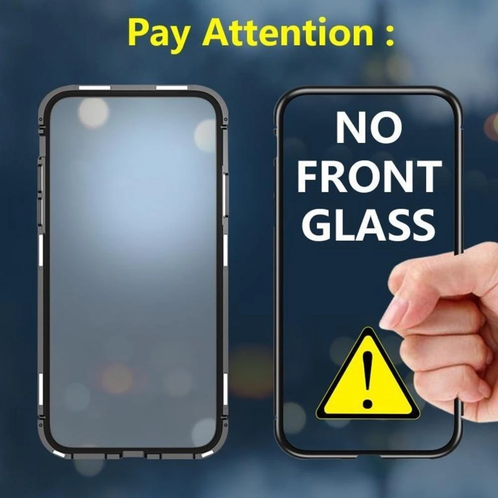 Electronic Auto-Fit Magnetic Glass Case Cover For iPhone 11 | iPhone 11Pro | iPhone 11 Pro Max