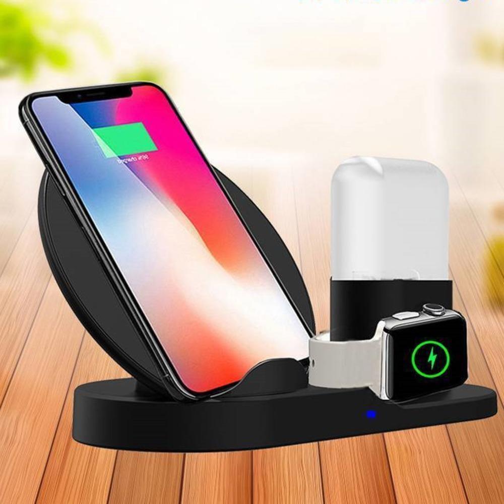 Qi Fast Wireless Charger 3 in 1 Stand For Apple Accessories