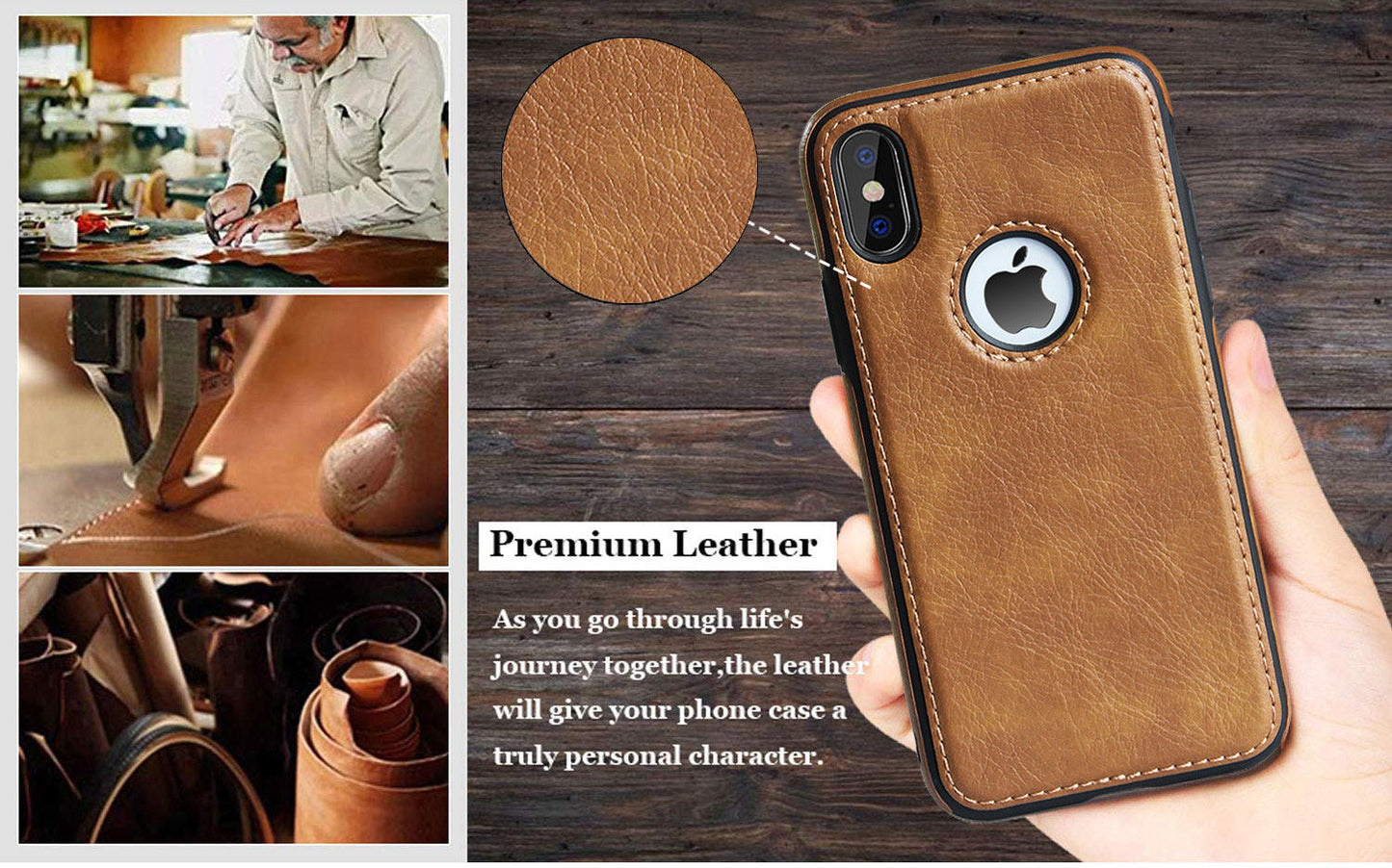 Faux Leather Case For iPhone 12