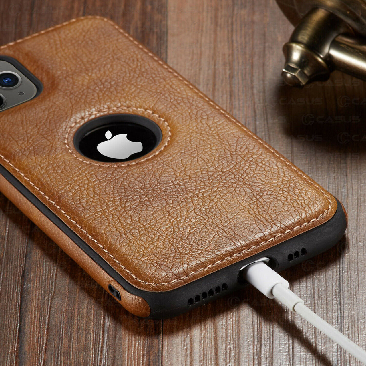 Faux Leather Case For iPhone 12