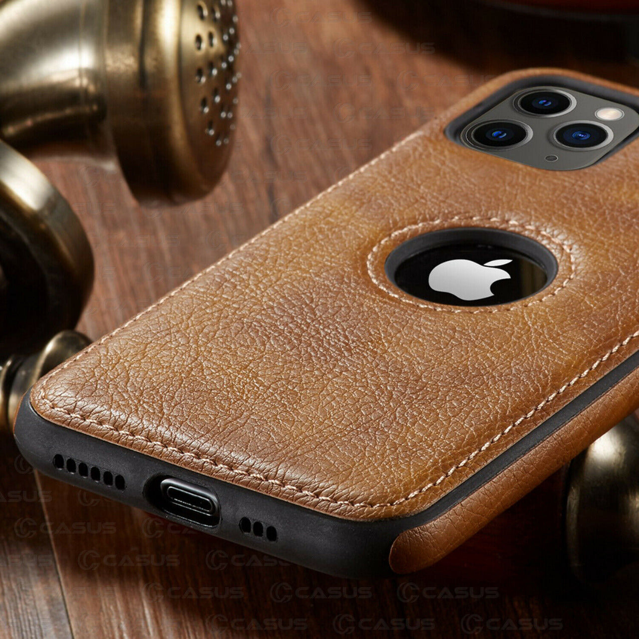 Faux Leather Case For iPhone 12