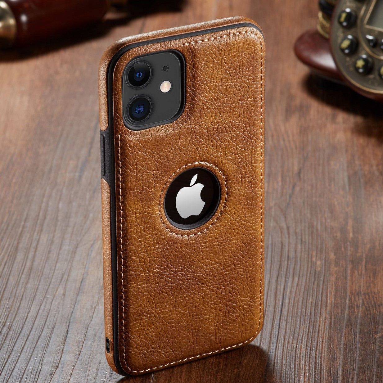 Faux Leather Case For iPhone 12