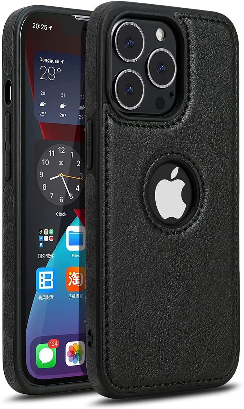 Premium PU Leather Back Case For iPhone 14 | iPhone 14+ | iPhone 14 Pro | iPhone 14 Pro Max