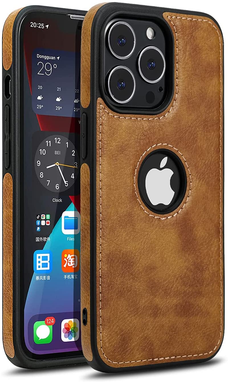 Premium PU Leather Back Case For iPhone 14 | iPhone 14+ | iPhone 14 Pro | iPhone 14 Pro Max