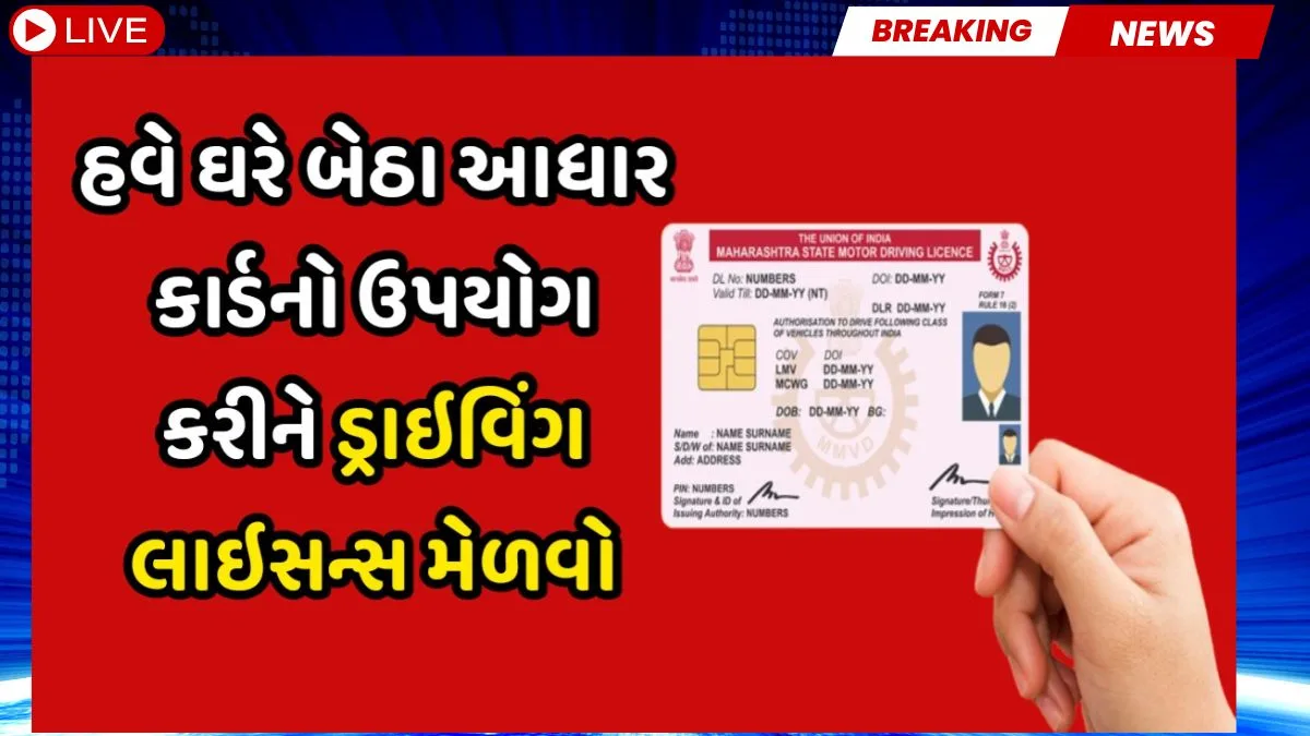 RTOની ઝંઝટ વગર ઘરે બેઠા ડ્રાઇવિંગ લાઇસન્સ મેળવો, આજે જ અરજી કરો!